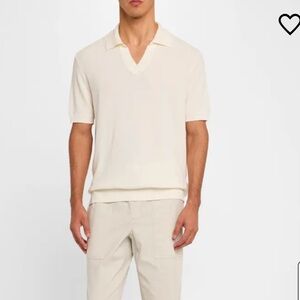 Frescobol Carioca
Men's Rino Cotton and Silk Knit Polo Shirt